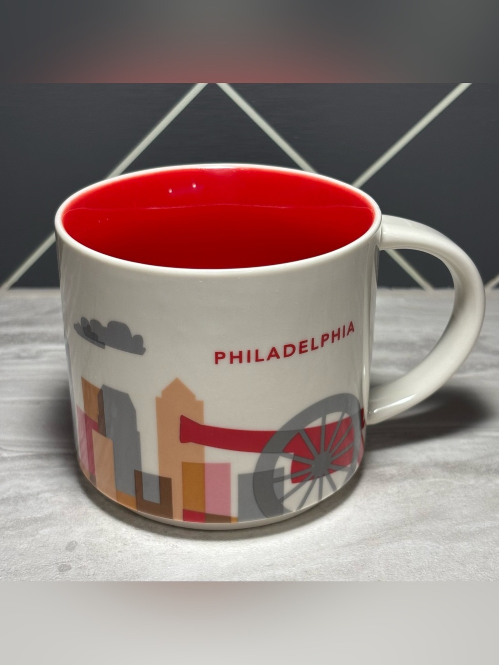 Starbucks Philadelphia You Are Here Collection Series 14oz Coffee Tea Mug Cup